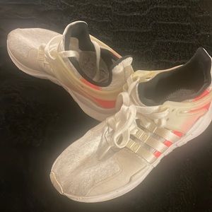 Adidas Unisex 71/2 EQT Support ADV Turbo 2017 White/Orange Reflective sneakers